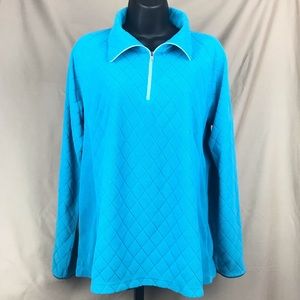 Columbia Diamond Fleece 3/4 Zipper Pullover XL